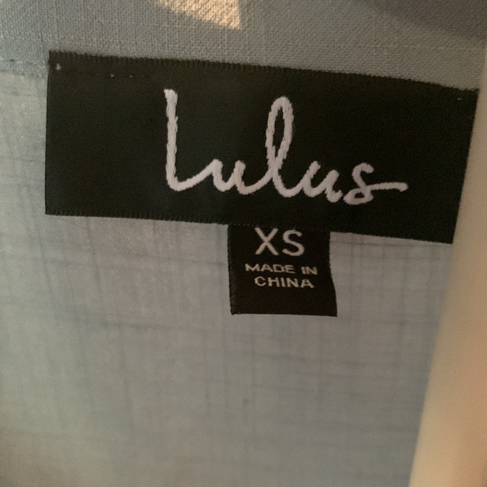 Lulus rayon snd linen dress.‎ NWT - Picture 3 of 5